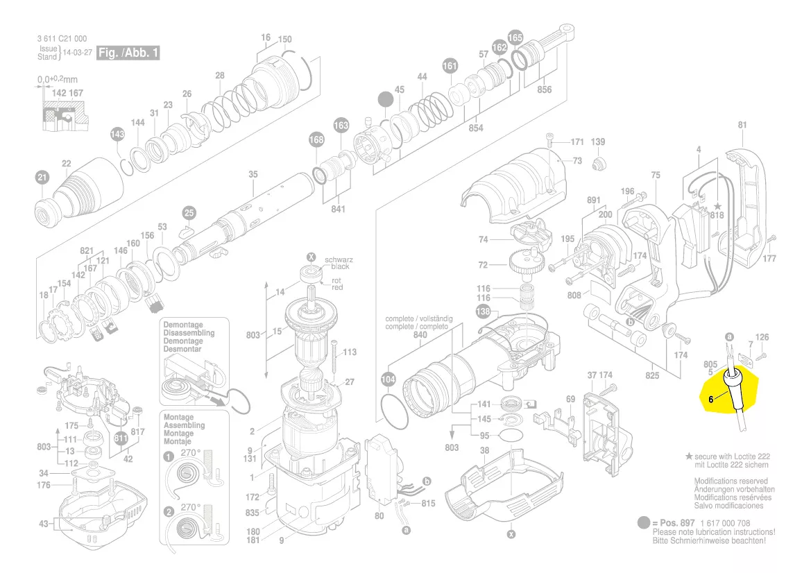 Manchon de cable d\'alimentation - Ø8,7-Ø9,6x66 mm
